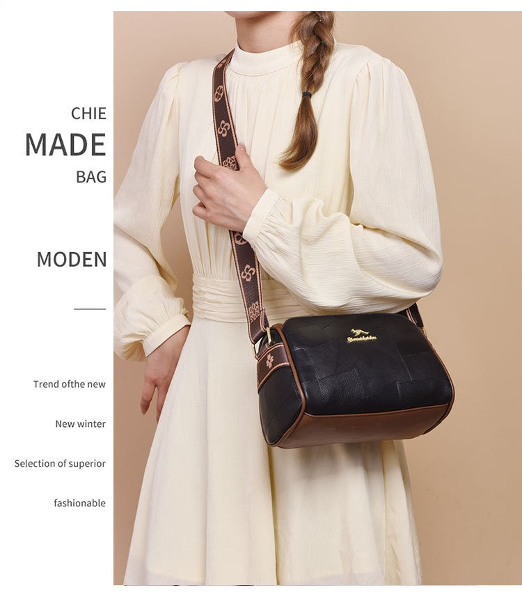 Luxury Kangaroo New Genuine High Quality Soft Leather Women Purses Cofrossbody Bag Designer Brand Ladies Shoulder Crossbody Bags