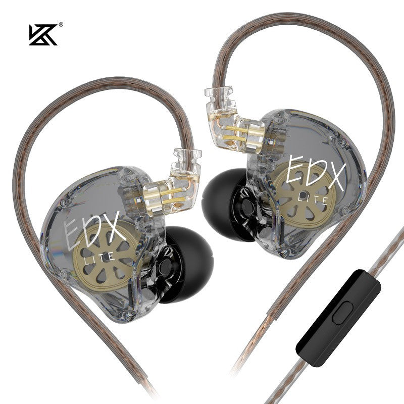 KZ EDX Lite Wired In Ear Earphones  Monitor Stage Live Headphones HIFI Stereo Bass Music Earbuds Sports Gaming Headset