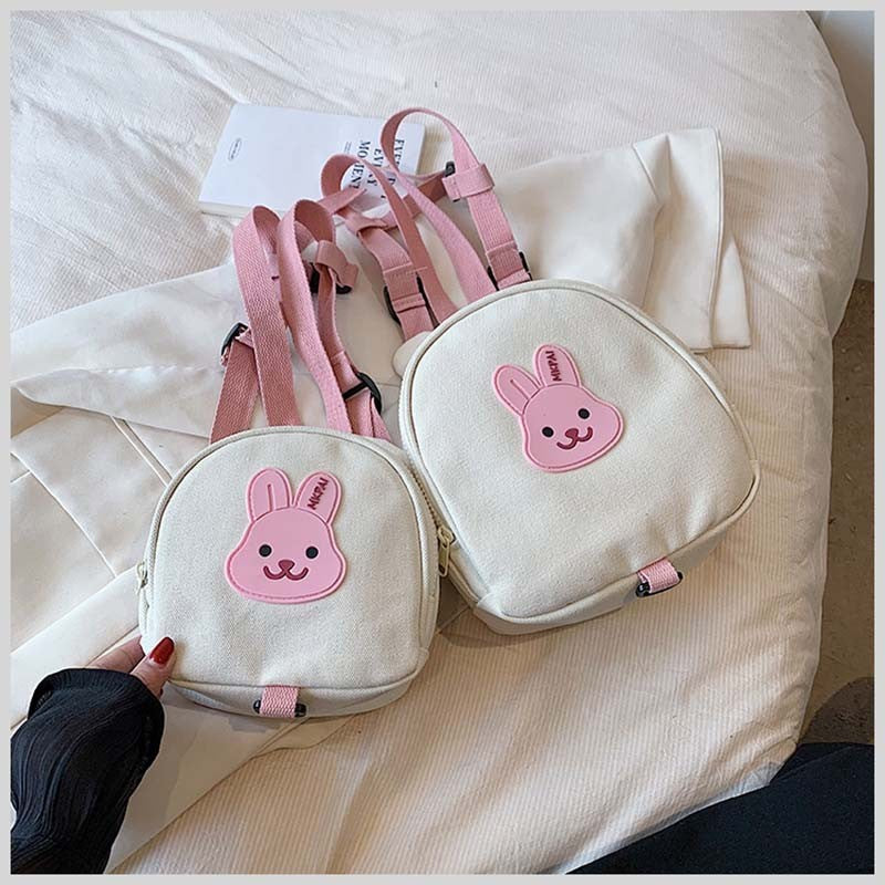 Mochilas Infantis de Lona, Bolsas Escolares de Jardim de Infância, Urso, Coelhinho, Coreana, Antiperda, Bolsas Infantis para Meninas, Meninos, Mochilas Infantis para Viagem