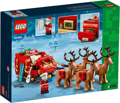 LEGO 40499 Trenó de Rena do Papai Noel para Meninos e Meninas - Brinquedo de Construção Educacional de Blocos de Montar Presente de Natal