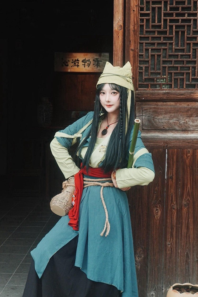Game Where Winds Meet Yingying Cosplay Costume Ancient Hermit Hero Yingying Hanfu Carnival Convention Event Female Swordsman Set