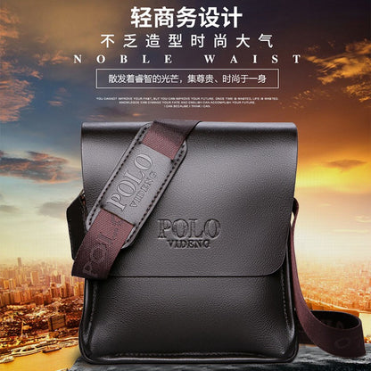 The leisure business single shoulder bag Polo vertical bag man trend inclined shoulder bag