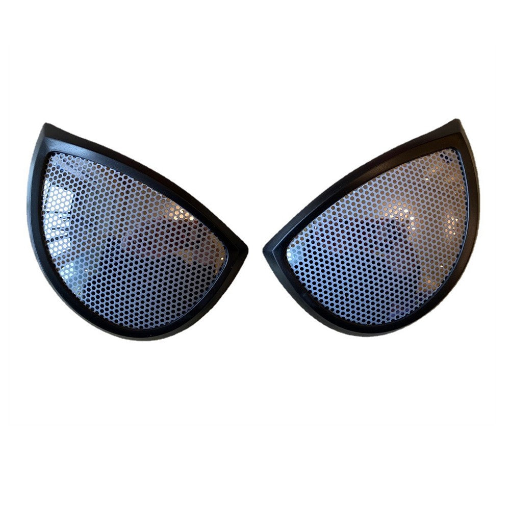 Movie Cosplay Lens Accessories For Super Bodysuit Full Mask Eyeglass Stereoscopic Color Light Halloween Carnival Party Prop Gift
