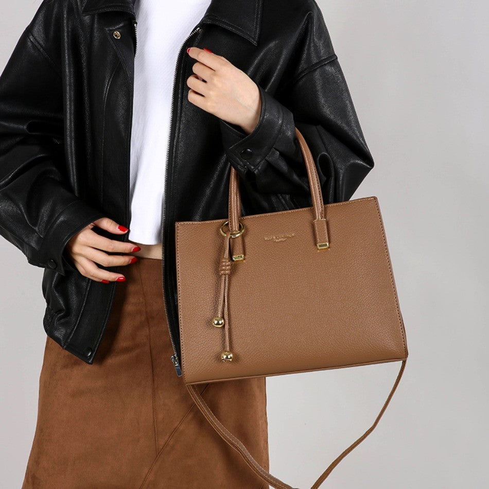 Genuine Brand Top Quality Pu Leather Handbag Women's Tote Messenger Sac Designer Large Capacity 3 Levels Shoulder Crossbody Bags