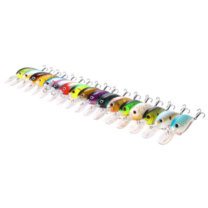 Crankbaits Set Mixed Colors Bait 10cm/14g Fishing Lure Minnow Wobbler Crank Jerkbait Bass Swimbait Treble Hooks Swim Hard Tackle