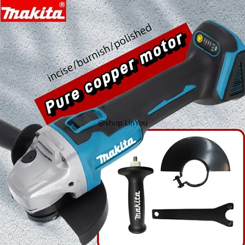 Esmerilhadeira Angular a Bateria de Lítio Makita DGA504 18V 6.0Ah 125mm Brushless