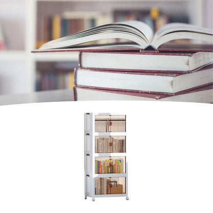 Clearance Deal Folding Children Snack Storage Cabinet Space Saving Organizer Multifunctional Plastic Living Room Baby Wardrobe