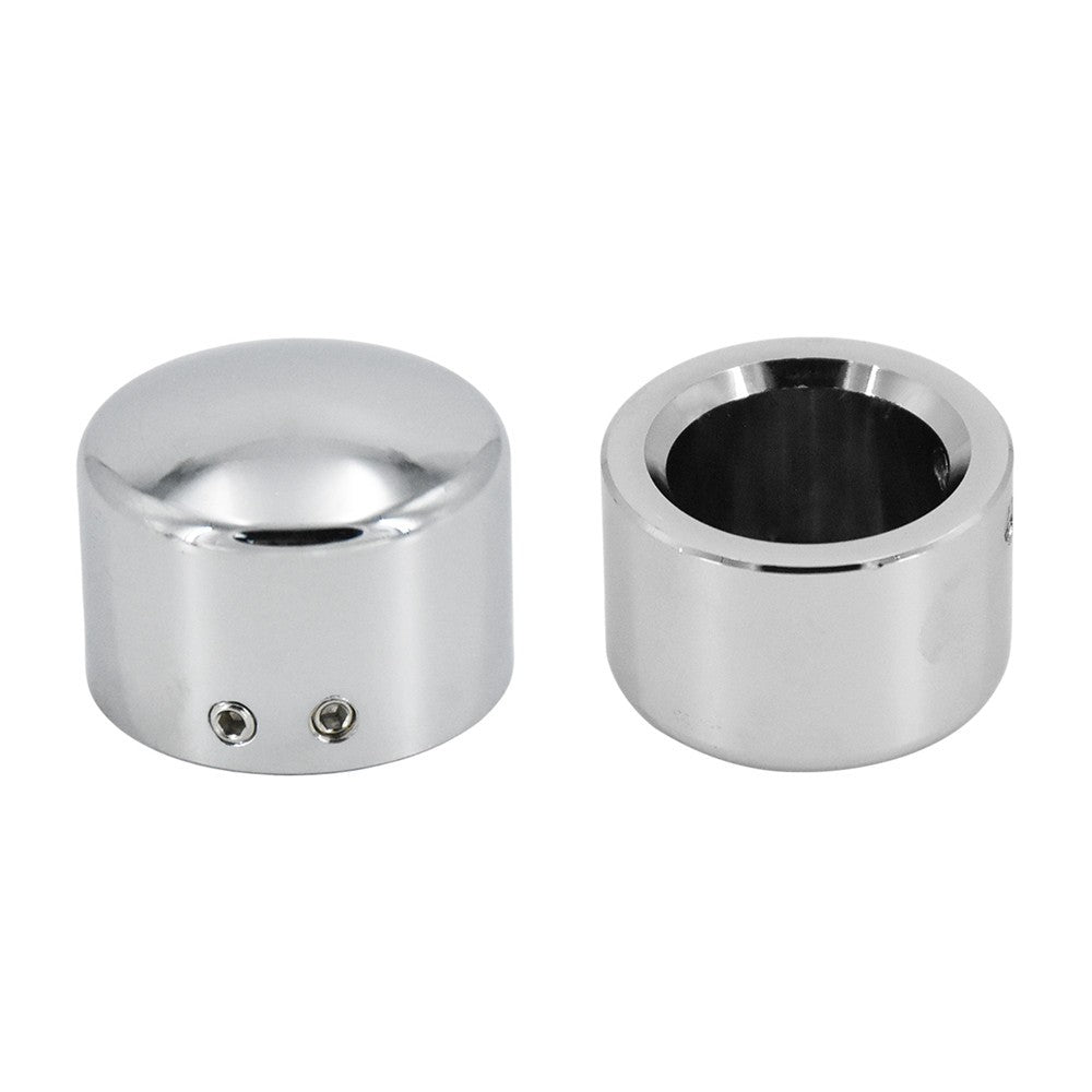 2 peças Tampa do Eixo Dianteiro da Motocicleta Porca Capa Parafuso Preto/Cromado Para Harley Touring Softail Breakout Dyna Street Bob V-Rod Sportster