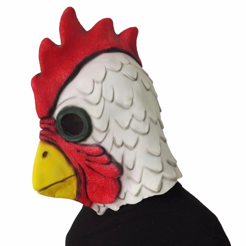 Latex with Fur Black Cat Cosplay Mask Scary Helmet Animal Funny Costume Hood Hair Mask Headwear Adult Halloween Party Props