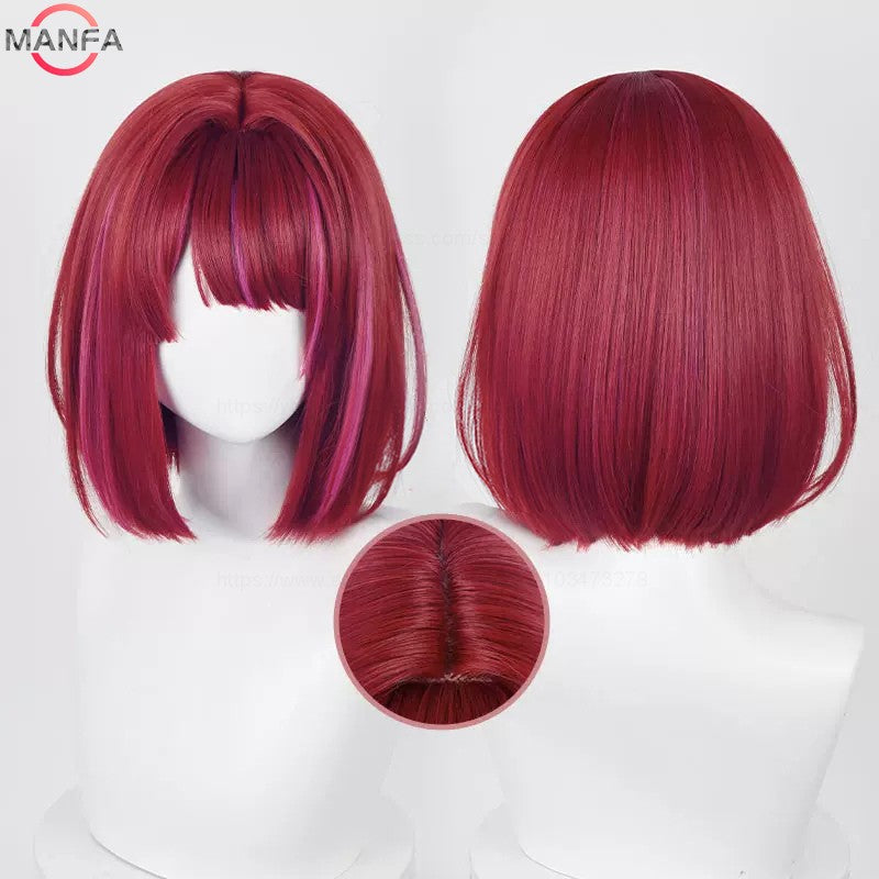 Perucas de Cosplay de Alta Qualidade Arima Kana Hoshino Akuamarin Hoshino Rubii Hoshino Ai, Fibra Resistente ao Calor, Perucas de Anime de Cosplay
