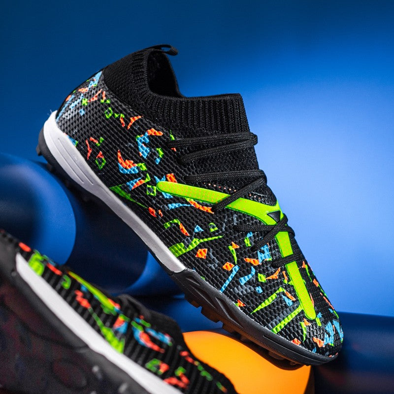 Mens Football Field Boots Ultralight Turf Indoor Society Training Soccer Shoes Cleats for Kids Sneakers TF/FG Football Shoes