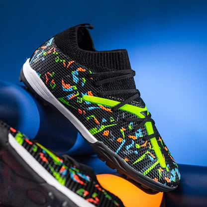 Mens Football Field Boots Ultralight Turf Indoor Society Training Soccer Shoes Cleats for Kids Sneakers TF/FG Football Shoes