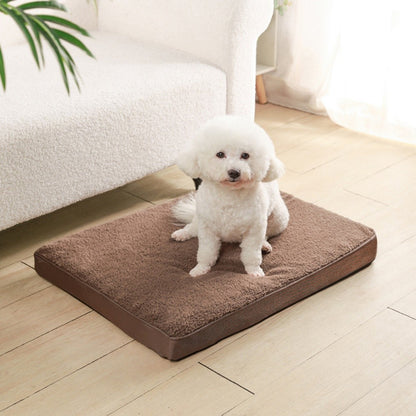 Tapete para Cama de Cachorro com Zíper Removível Colchão para Pets Tapete para Dormir Lavável para Cachorros Almofada para Animais de Estimação, Adequado Para o Inverno