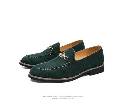 Fashion Brand Men Suede Leather Shoes Comfortable Pointed Social Shoe Male Driving Shoes Luxury Flat Loafers Men zapatos hombre