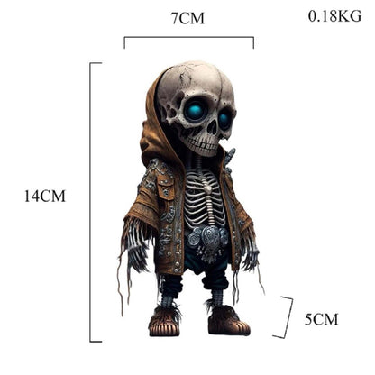 Cool Skeleton Dolls Figurines Skull Resin Statue  Halloween Party Decoration Home Accessories Living Room Bedroom Gift