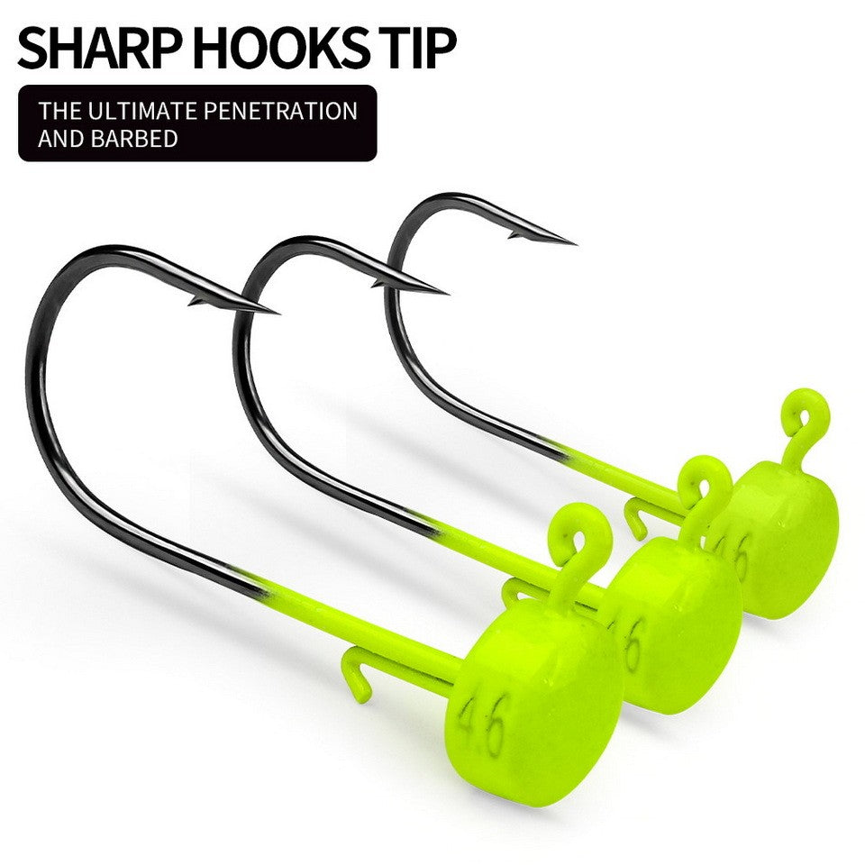 5pcs Anzóis de Pesca 2.8g 3.5g 4.6g 7g Ned Mushroom Head Jig Anzol Afiado com Barba para Iscas de Silicone Ferramentas de Pesca Jigging