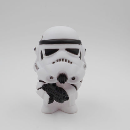 10cm Estilo Fofo Star Wars Darth Vader e STORMTROOPER Kawaii Brinquedo Action Figure Modelo Soldado Preto Branco Para Crianças