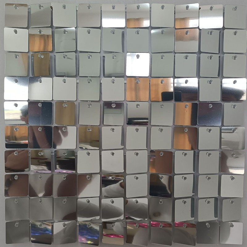30Pcs/150x180cm Hot Shimmer Wall Panels Shaking Glitter with Wind Party Backdrop for Wedding Birthday Indoor Outdoor Sequin Wall