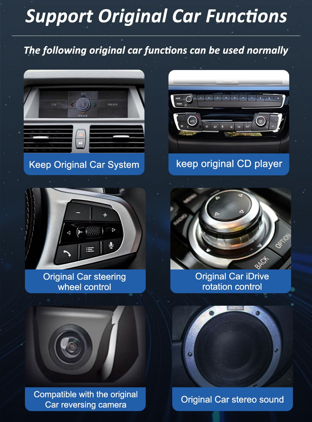 para BMW X5 F15 X6 F16 2014 - 2018 Sistema NBT/EVO Rádio Multimídia para Carro Android 15 GPS Navegação 4G BT Carplay Auto Ferramentas