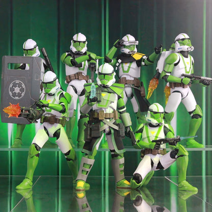 New Body(JOV3.0) - Star Wars 104th Trooper Wolf Pack Boost Sinker Comet Kamino ARC Trooper Grey Team 6" Boneco Articulado Brinquedos de Clone