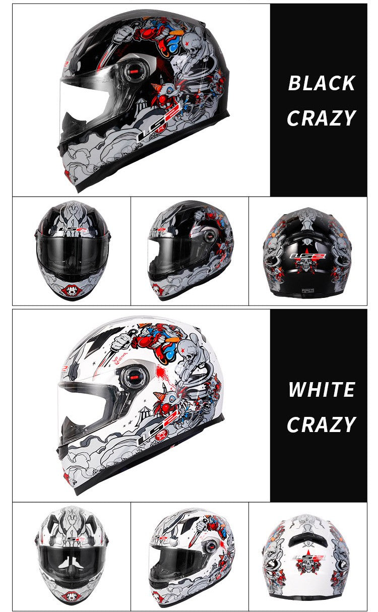Capacete de Moto Clássico LS2 Fechado Masculino Feminino Capacete de Motocross Casco em ABS Aprovado pela ECE Acessórios para Motos FF358