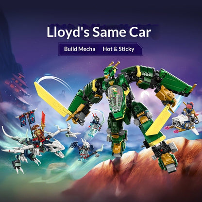 Blocos de Montar LEGO Montam Ninja Fantasma 71845 Lloyd's Transformed Mech Brinquedo Infantil Presente de Natal