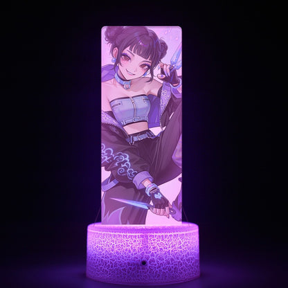 KPop K-POP Demon Hunters Kawaii Zoe Rumi Mira Saja Boys Superstar Monochrome Light Remote Control 16 Color Light Night Light
