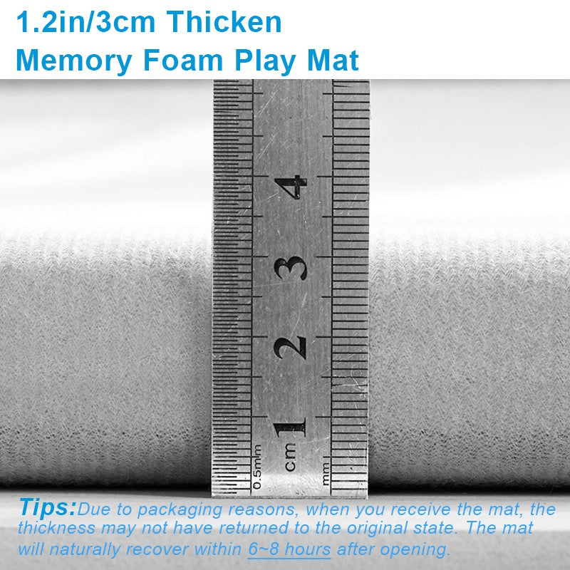 1pc Japanese Tatami Rug, Coral Velvet Area Rug, Baby Mat for Floor Play, 3CM Thick Crawling Rugs, Padded Foam Rug for Kids Playr