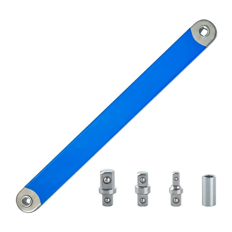 Chave Catraca de Extensão Longa Rotativa Torque Soquete de Impacto Grande Chave Inglesa Espaços Apertados Ferramentas Automotivas 1/2", 1/4" e 3/8