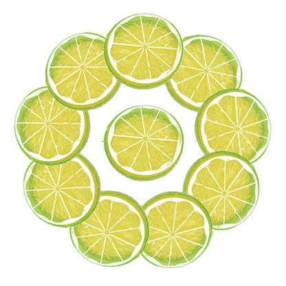 10PC Artificial Lemon Slices Blocks Simulation Lemon Slice Fake Lemon Block-Double Side Fake Fruit Model for Party Wedding Decor