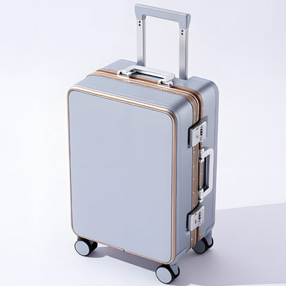 Nova Mala de Alta Qualidade 20" de Bordo para Viagem Trolley Bag Estrutura de Alumínio Atualizada com Trava Bagagem de Rodinhas Material ABS+PC