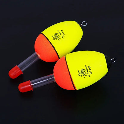 2/10pcs EVA Luminoso Pesca Noite Flutuante Luz Vara Espuma Plástica Bobber Mar Pesca em Rocha Chumbadas Flutuadores Acessórios de Pesca