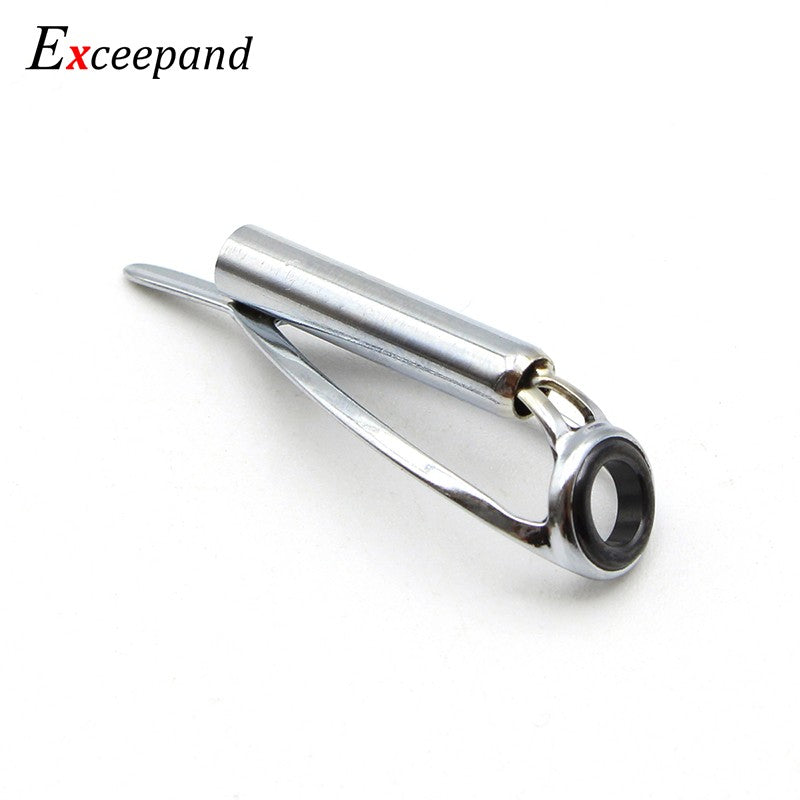 Exceepand Sliver Livre de Emaranhados Ponteira Guia para Vara de Pesca de Spinning e Casting Construção Reparo Anel de Linha Olhal Arco-Íris