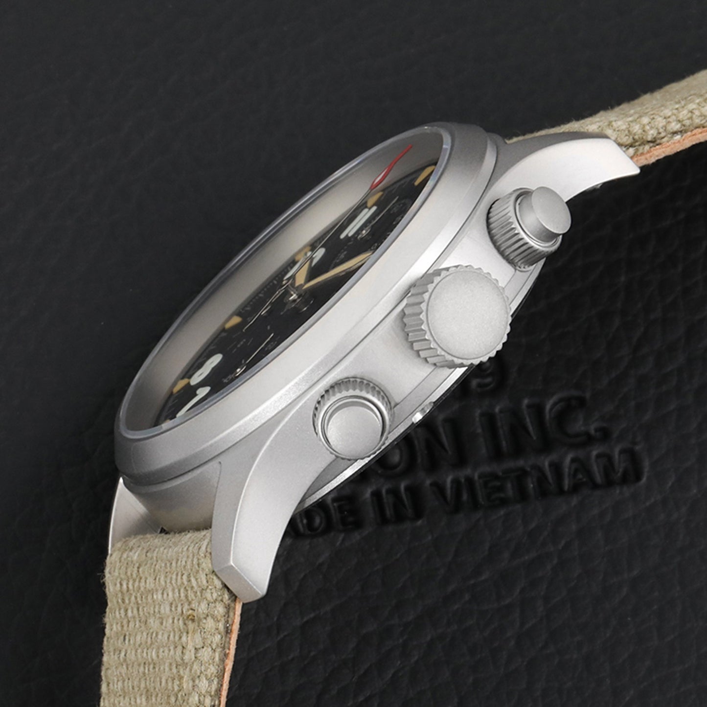 Militado ML1868KF Quartz 3 Dial Watch VK67 Chronograph Movement Luminous Watches Sapphire Glass 100m Water Resistance Wristwatch