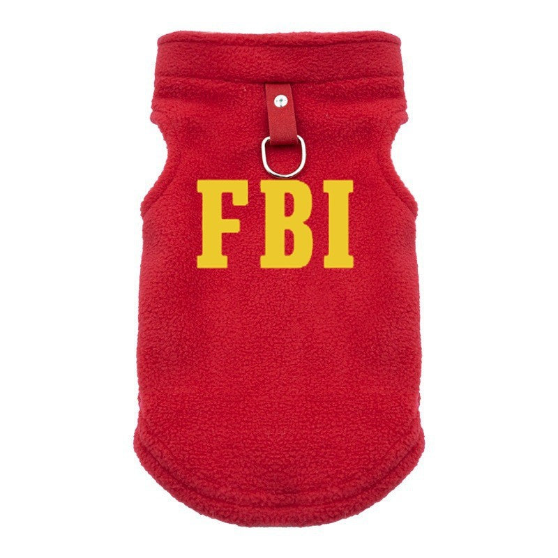 FBI Roupa para Cães Colete Macio Quente Roupa para Cachorros Colete Capa Roupa de Inverno para Animais de Estimação Jaqueta Casaco Cães Pequenos e Médios Roupa Chihuahua P-GG