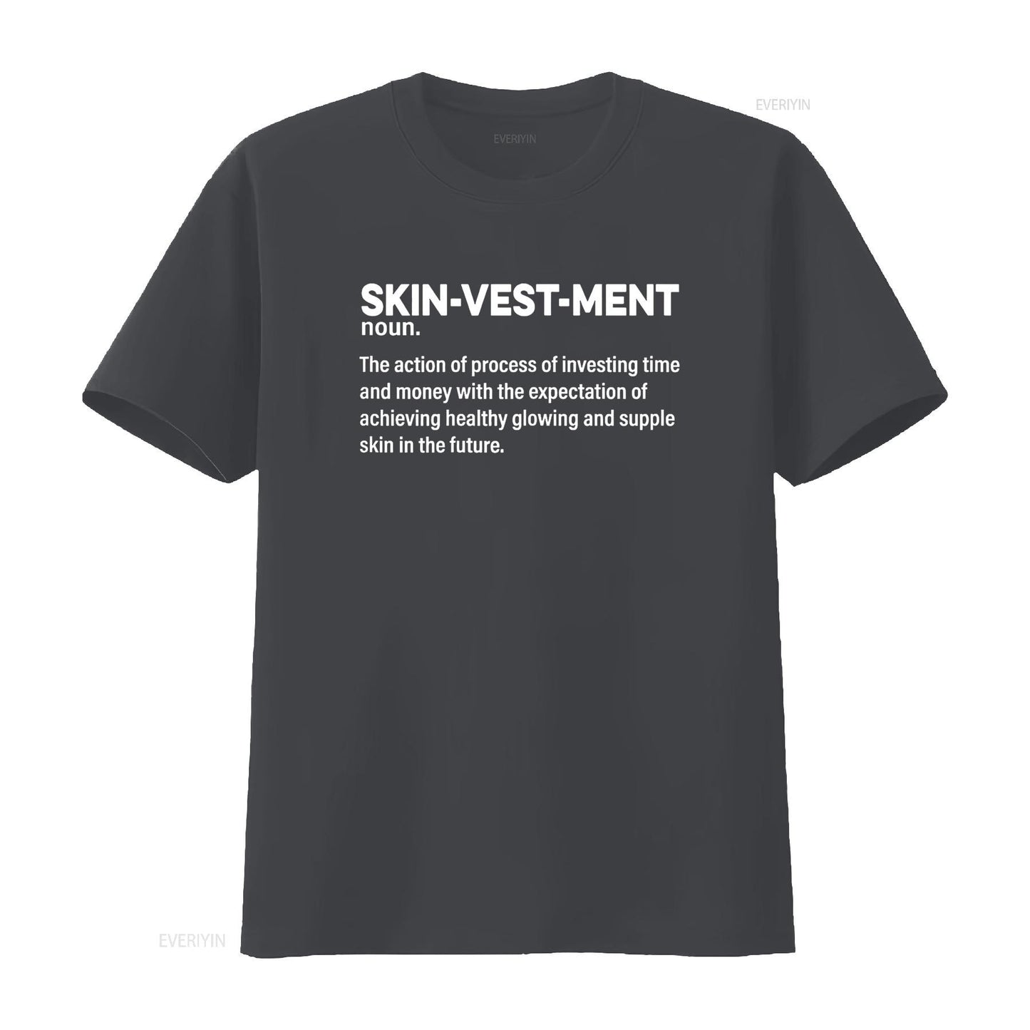 Skinvestment Skincare Definition Esthetician T Shirt vintage Washed homme graphic streetwear Soft Casual Comfortable