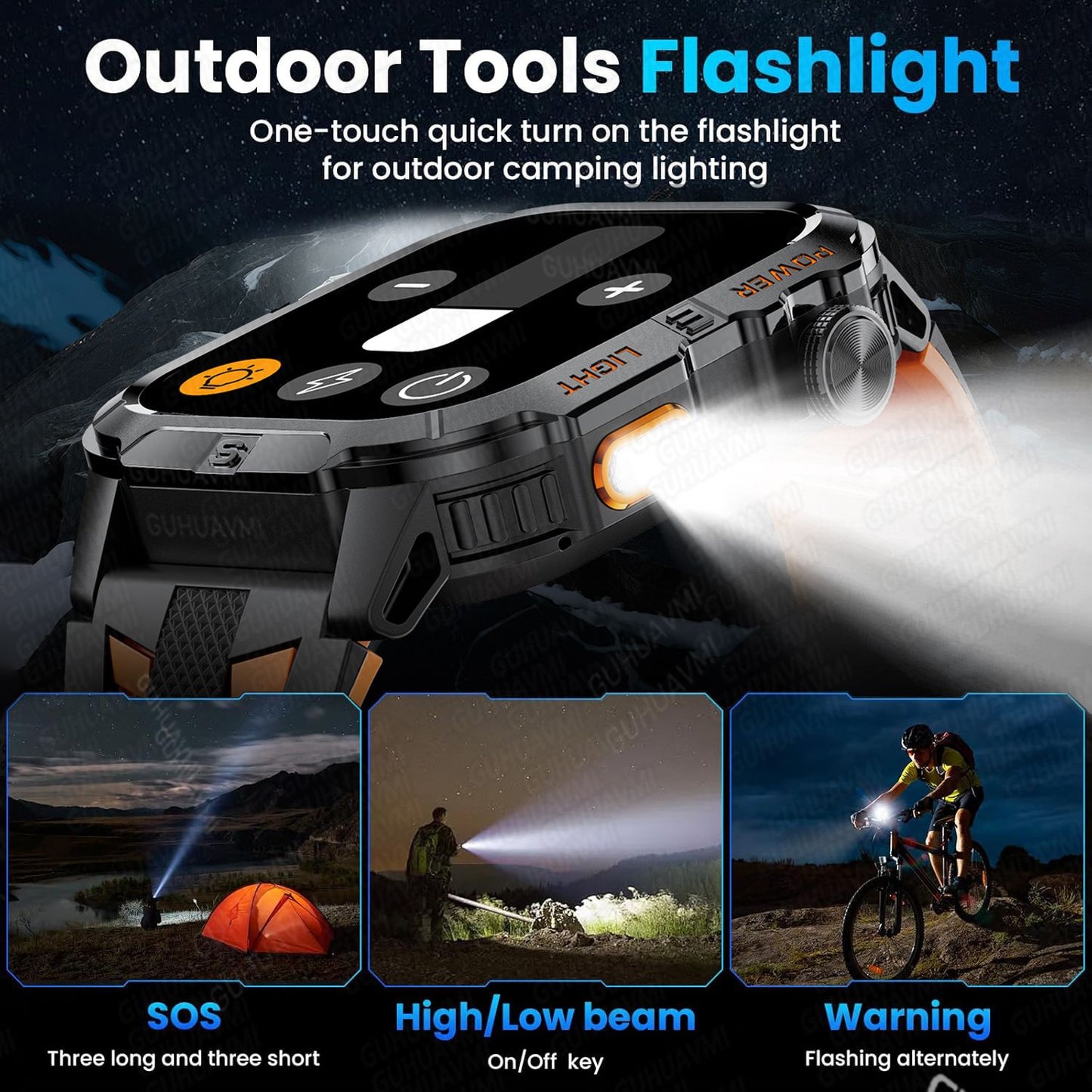 2026New Military Grade GPS Smart Watch Men Built in GPS Compass Altimeter Barometer 3ATM Waterproof 540mAh Sports Bracelet Men