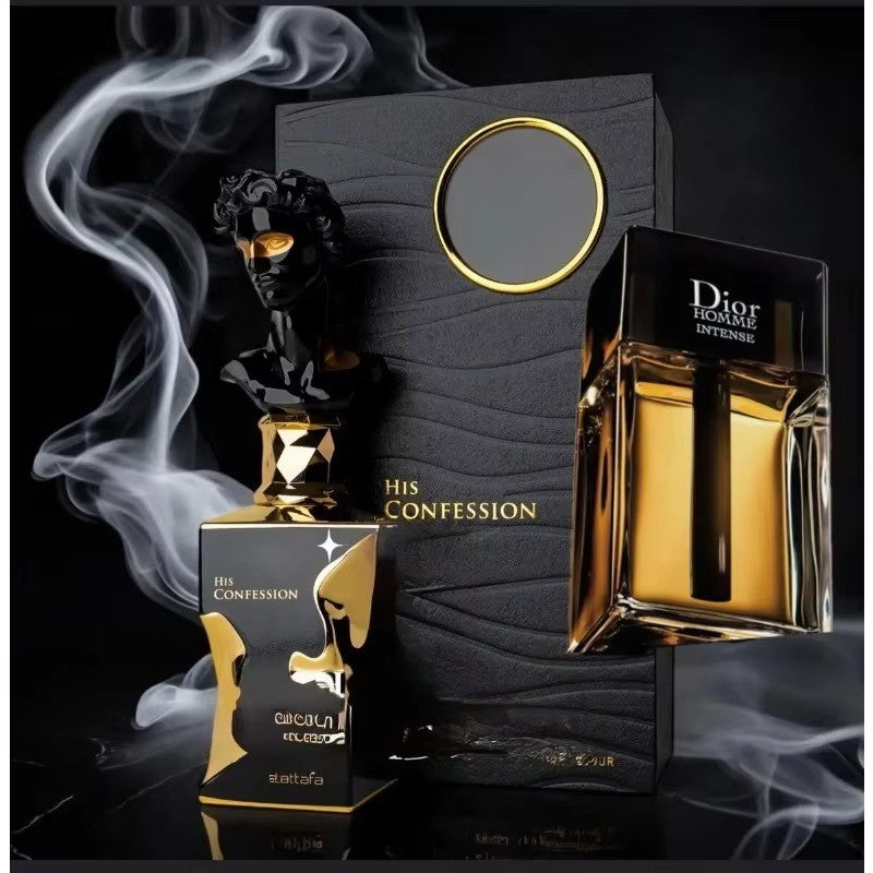 100ml Perfume Árabe Original Lattafa His Confession Eau de Parfum Spray Masculino La