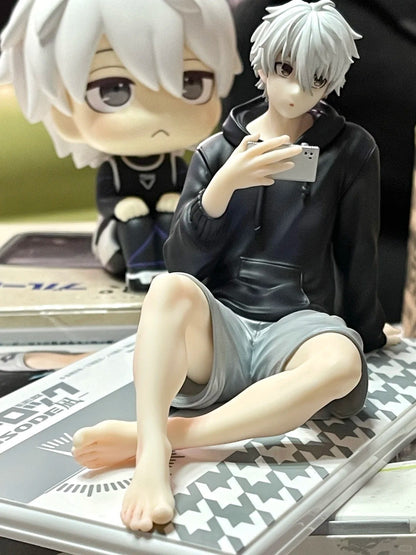 BLUE LOCK Bonecos de Ação Nagi Seishiro Figura de Anime Sentado Estatueta de PVC Modelo Colecionável Brinquedos de Boneca para Crianças Presentes