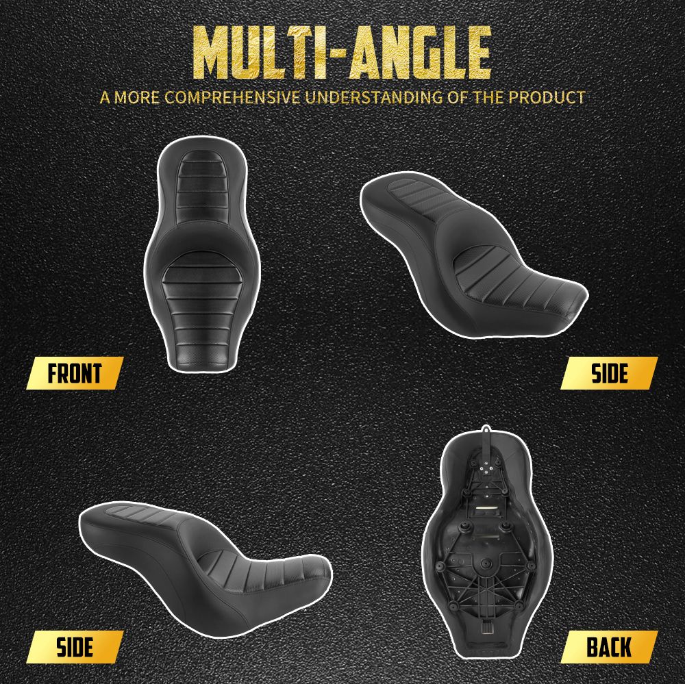 Assento Traseiro Dianteiro para Passageiro de Motocicleta para Harley Softail Sport Glide Low Rider S Low Rider ST 2018-24