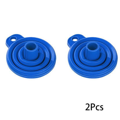2 Peças Funil Dobrável para Motor de Carro Funil de Líquido de Silicone Ferramentas para Troca de Óleo e Gasolina para Carros e Motos Acessórios