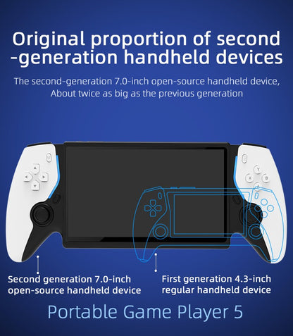 HC8000 Handheld Game Console Multiple Games 30+ Emulators 7.0 Inch Screen Portable Gaming Player Children's Toys Game Console