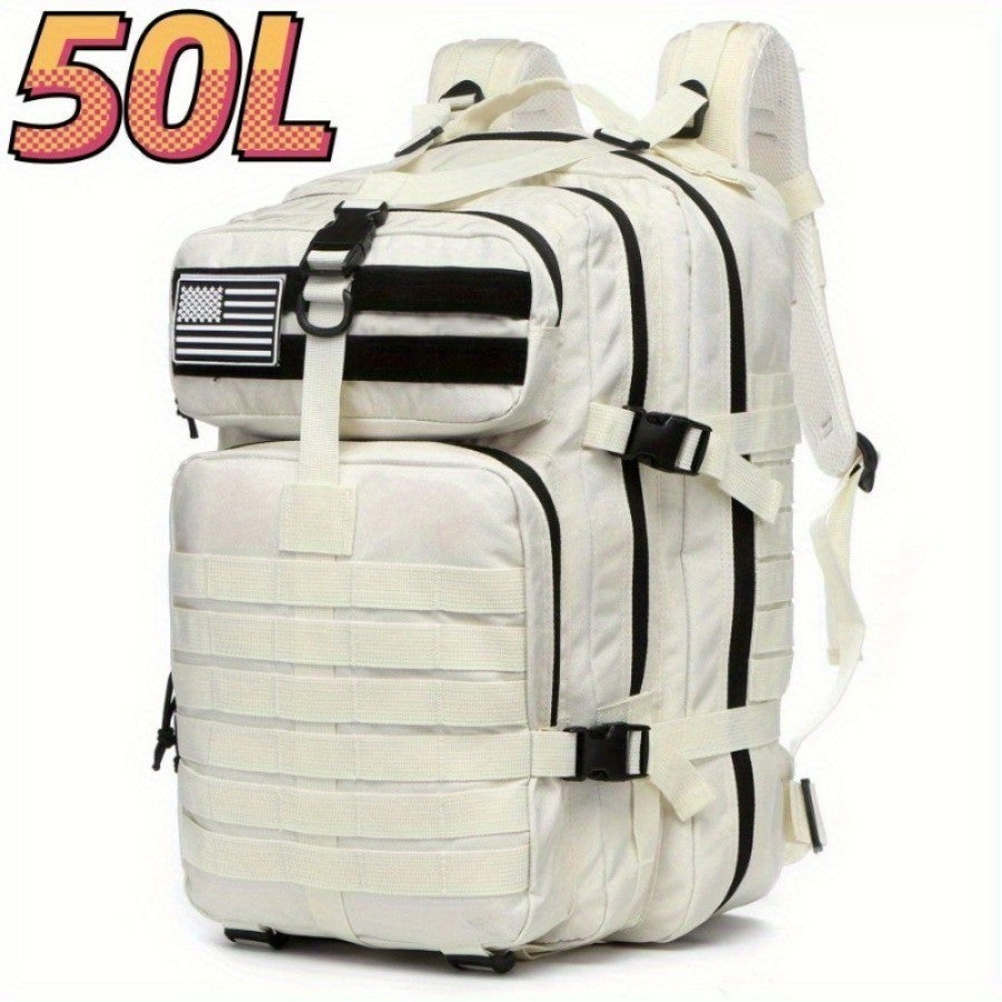 Mochila Tática Elite 50L/30L | Mochila de Trabalho e Militar 3X Mais Forte | Resistente e de Alta Durabilidade | Mochila de Sobrevivência MOLLE de 3 Dias