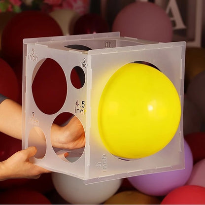1pc, Holiday Wedding Party 11 Hole Balloon Size Measuring Box,Smooth Section Does Not Hurt The Balloon, Flexible Buckle Design
