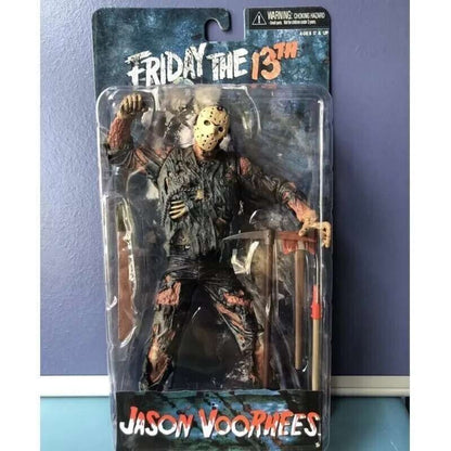 O 13º Brinquedo de Figuras NECA Sexta-Feira 13 Freddy Jason Voorhees Figura de Ação de Sangue Modelo Colecionável do Jason Presentes de Natal Halloween