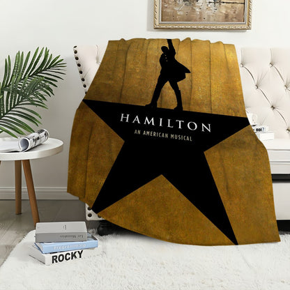 Classic Play Musical Blanket Plush Nap Sofa rug for Living Room H-Hamilton-ES Warm Office Bedroom Birthday Home Travel Kid Gifts