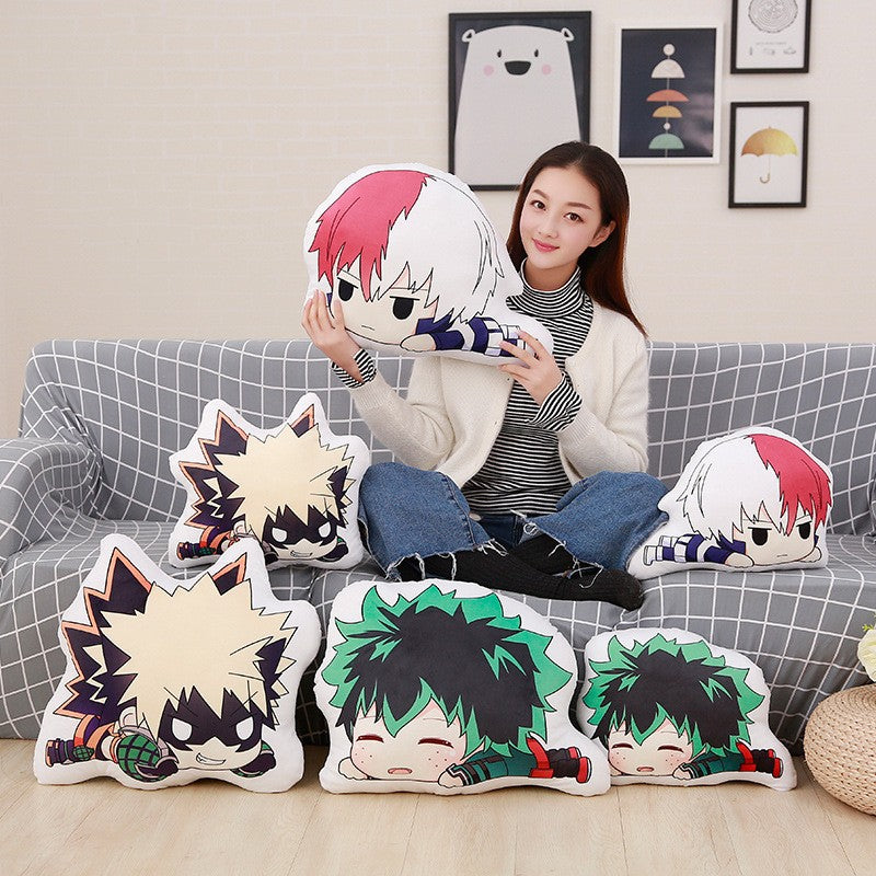 My Hero Academia Plush Stuffed Pillows Anime Boku no Hero Academia Cushion Cute Izuku Dakimakura Kawaii Katsuki Shoto Soft Dolls