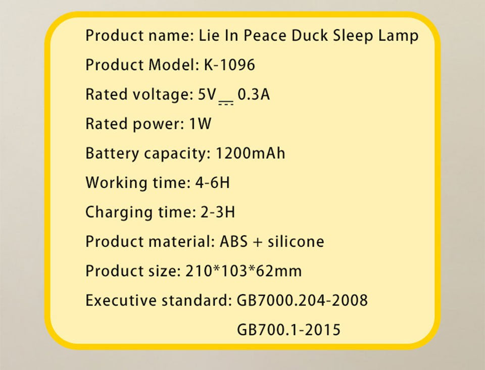 Duck Nightlights Led Night Light Duckling Rechargeable Lamp USB Cartoon Silicone Children Kid Bedroom Decoration Birthday Gift