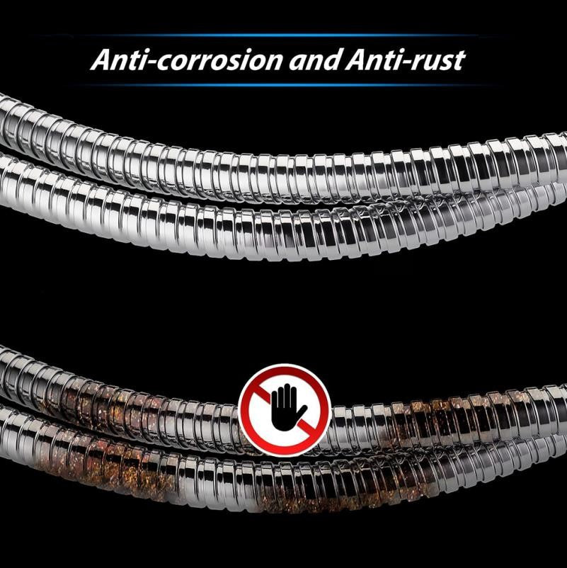 New G1/2" 1.5m High Quality Flexible Shower Hose Stainless Steel Tube Large Flow Shower Extension Pipe for Bathroom Accessories