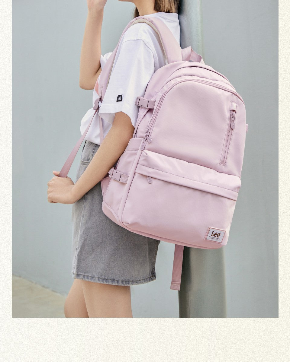 Mochila LEE de grande capacidade para viagem, para notebook de 15,6 polegadas, à prova d'água, de nylon casual, para adolescentes, faculdade, escola, masculino e feminino